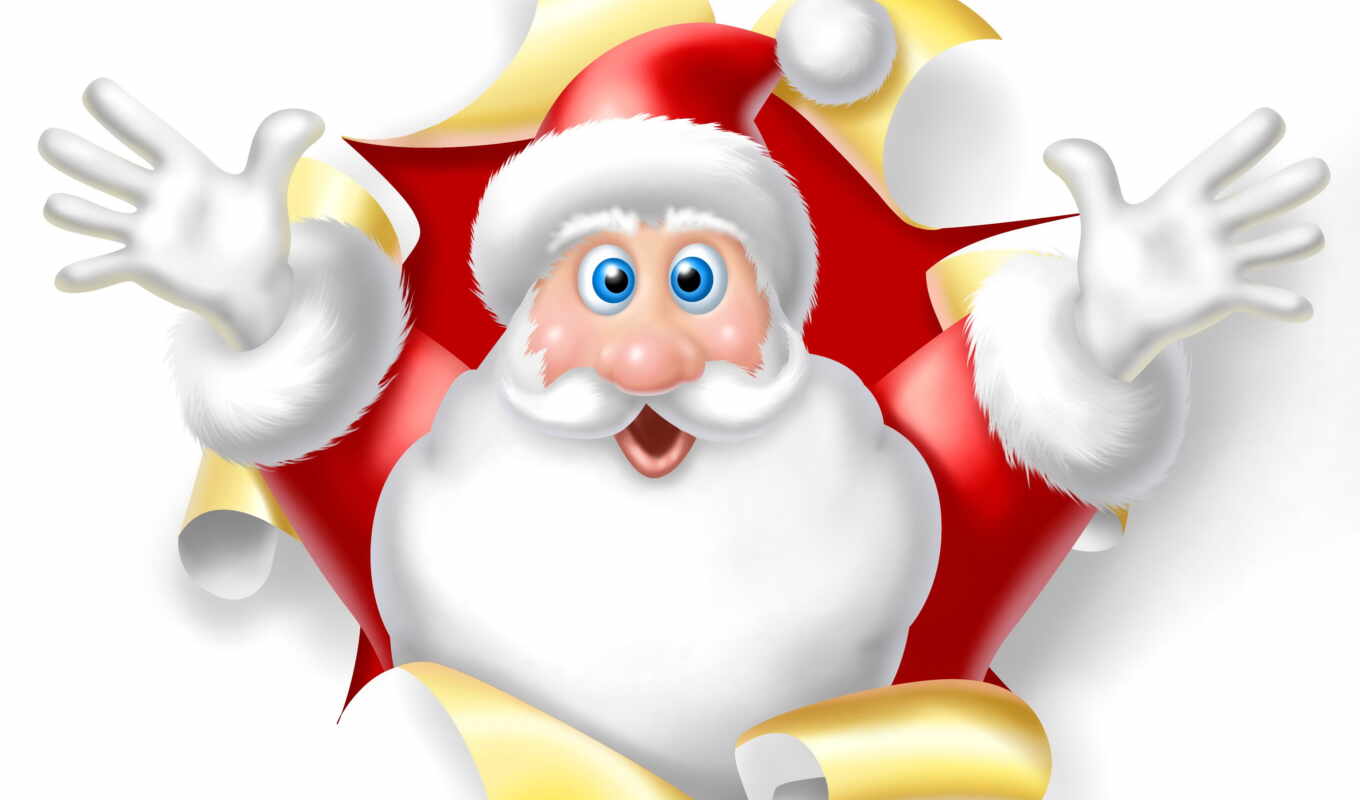white, vector, frost, new, year, santa, christmas, rest, grandpa, with the button, right