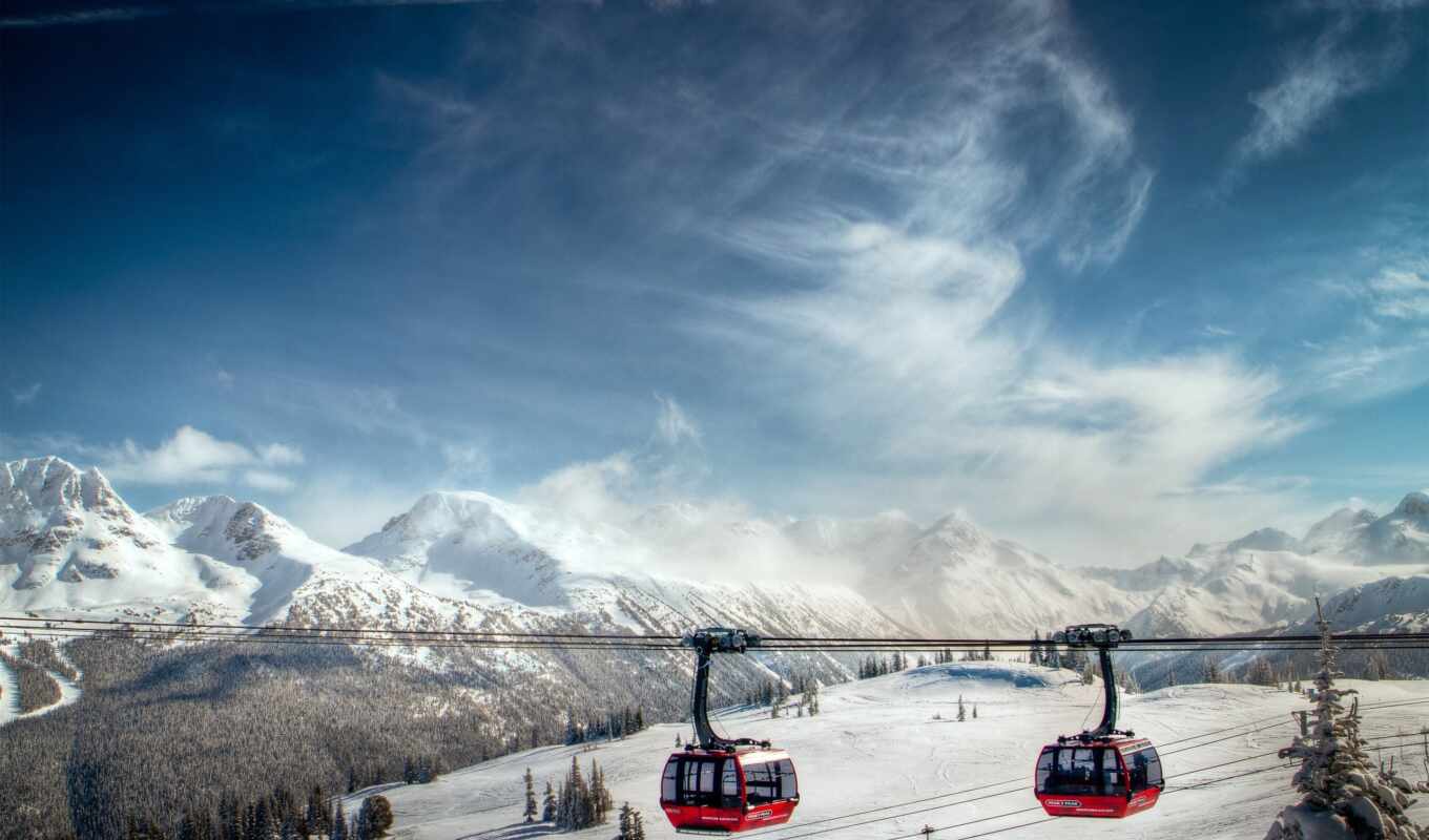 snow, winter, mountain