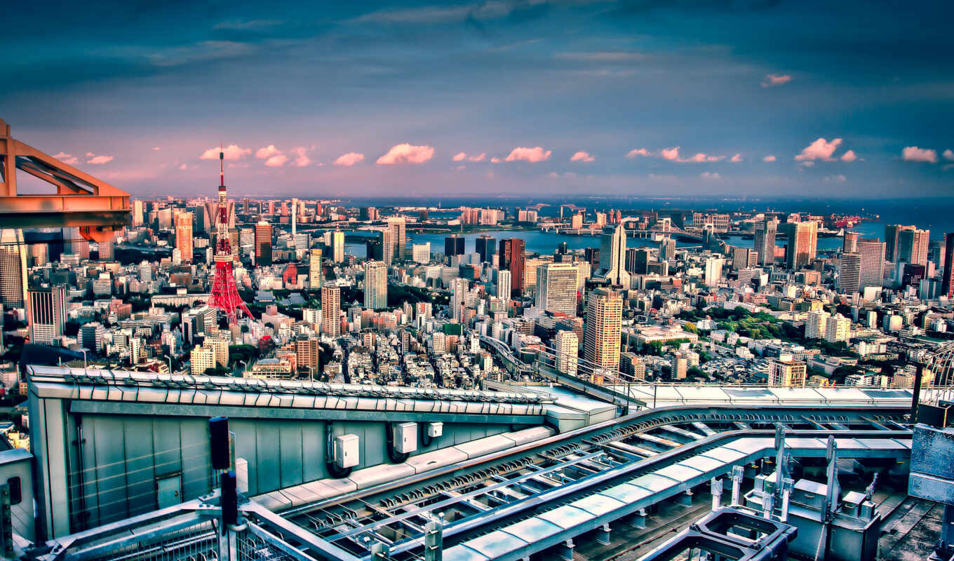 city, japanese, japan, turret, tokyo, Tokyo