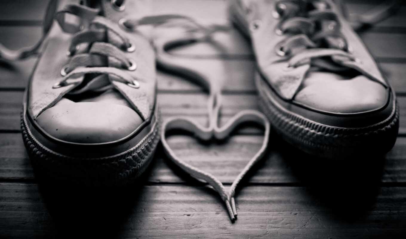 love, completely, picture, black, romance, white, heart, sneakers, romantic, lace