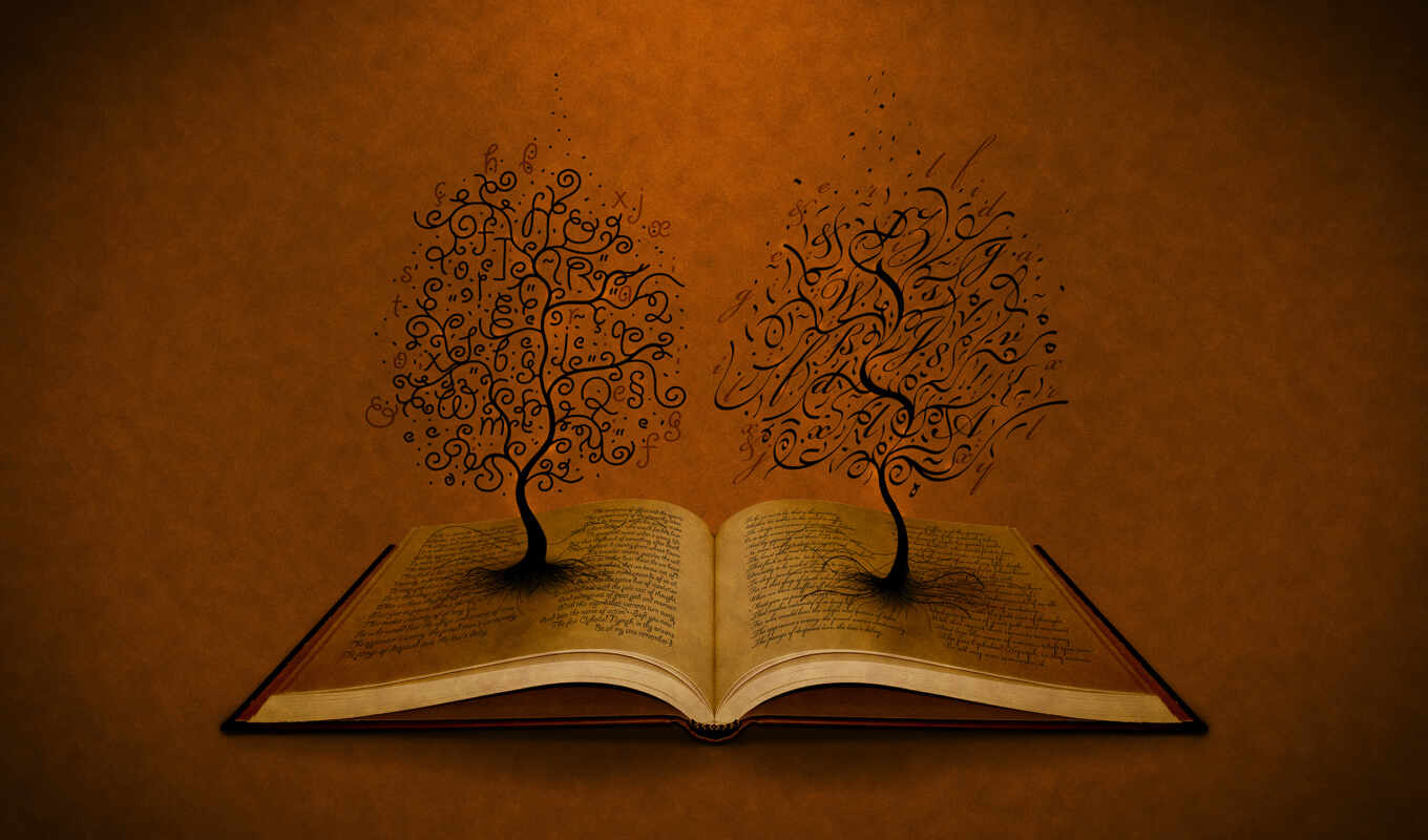 book, style, roots, trees, beads, letters, symbols