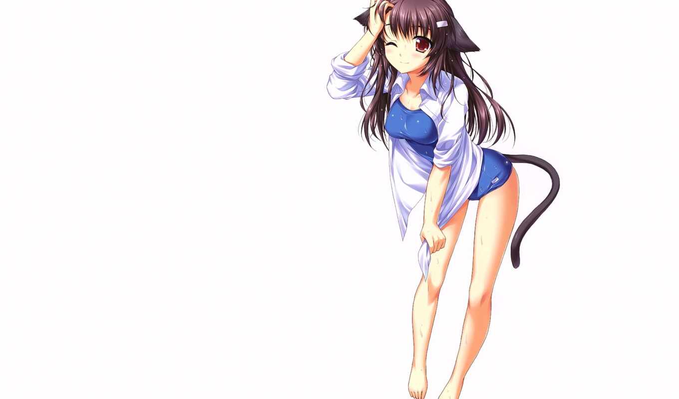 man, girl, anime, cat, girls, for, cats, png, computer