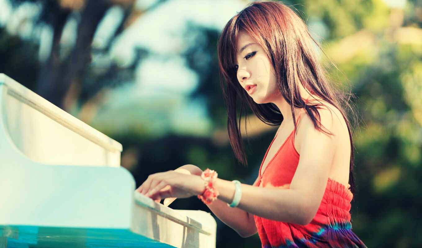 девушка, hot, качество, piano
