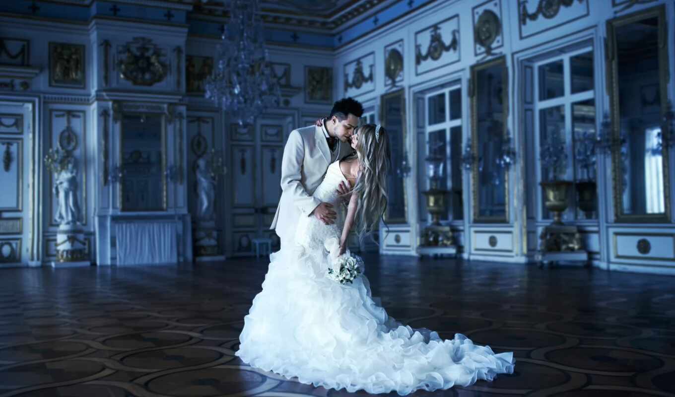 dress, wedding, palace, steam, bride
