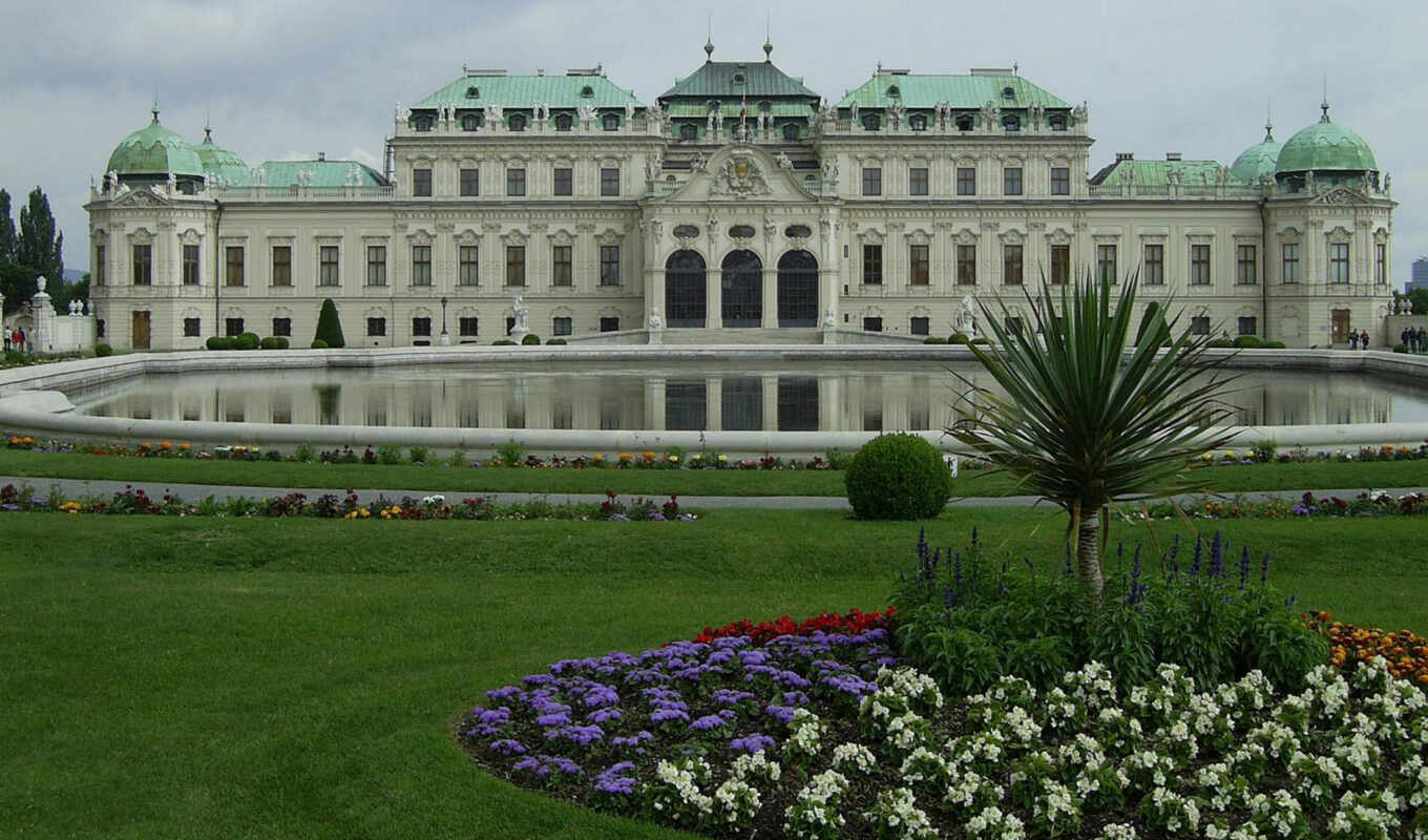 дворец, austrian, belvedere, veno, venya