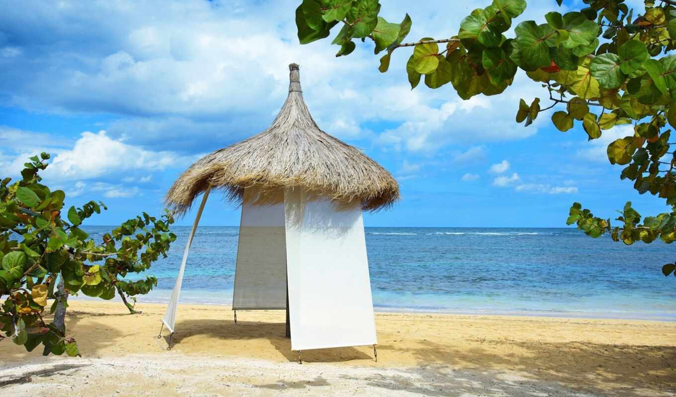 mobile, beach, tablet, hut, wallpapersafari