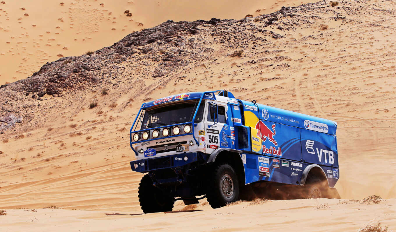 blue, sand, sport, car, rally, truck, master, dune, dakar, bull, kamaz