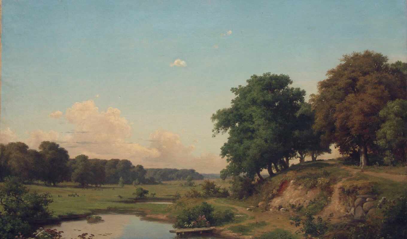 landscape, pond, donat, orlovskii