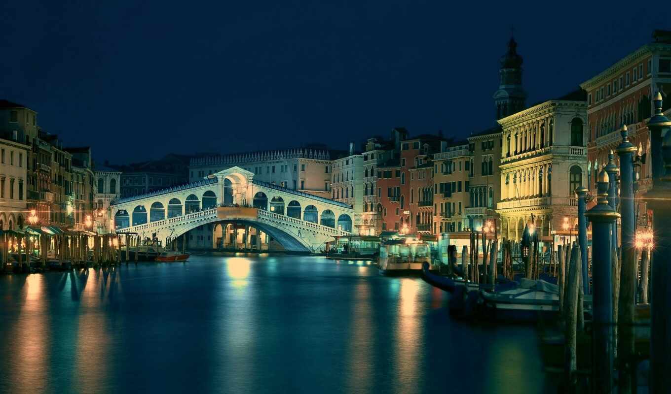 мост, venezia, rialto