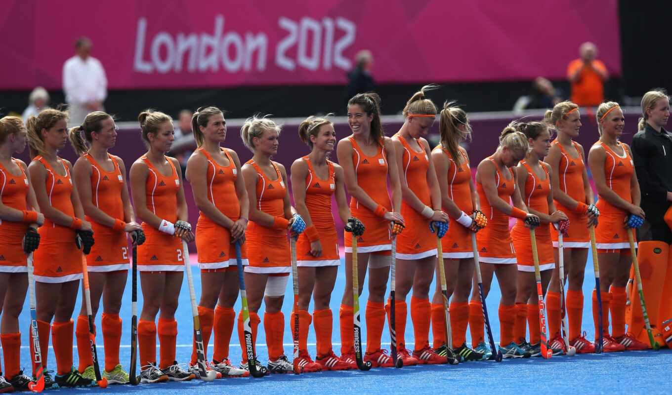 woman, field, Netherlands, dutch, team, hockey player