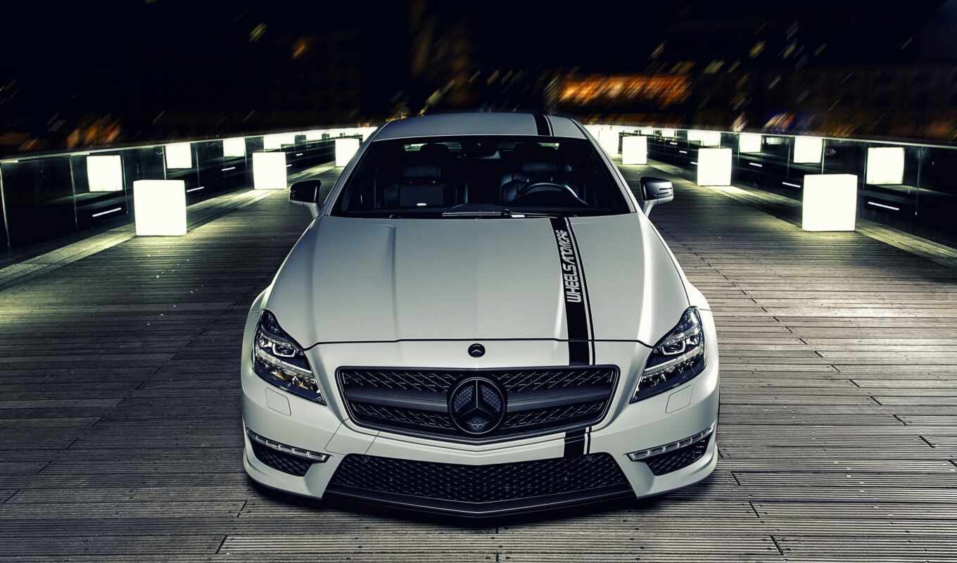 mercedes, Benz, night, tuning, cls, mercedes, cars