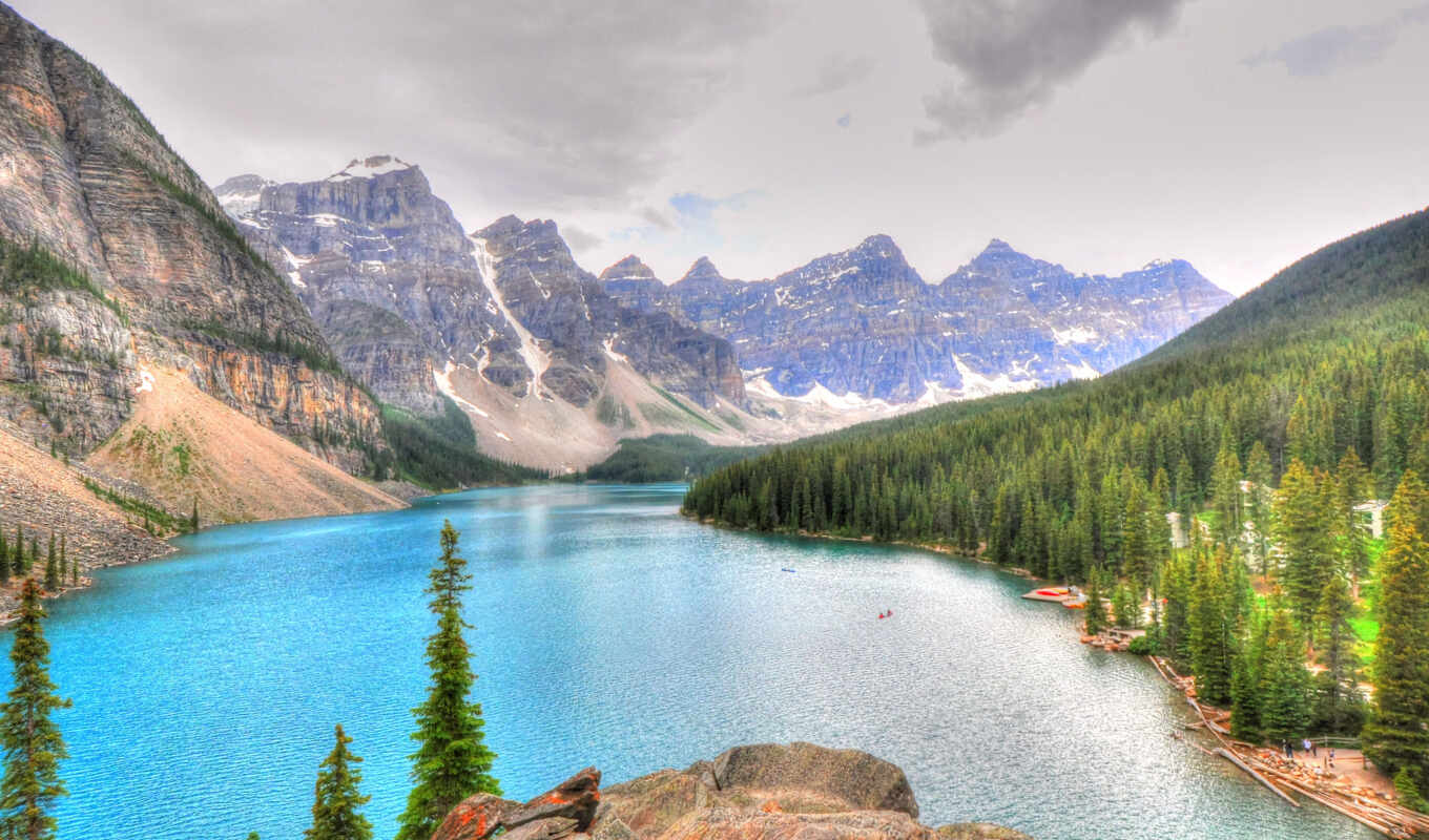 озеро, природа, photos, канада, users, moraine