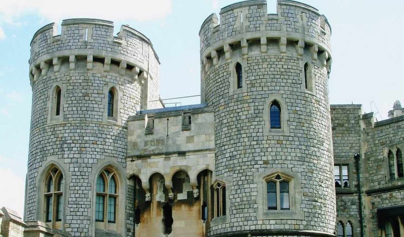 castle, entrance, windsor