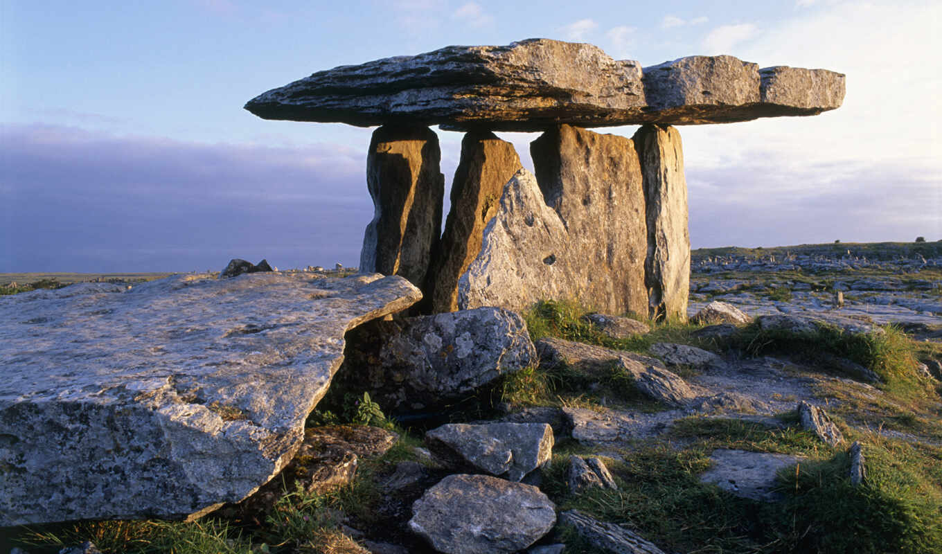 камень, площадь, have, ирландский, старинный, european, дольмен, мегалит, pulnabron