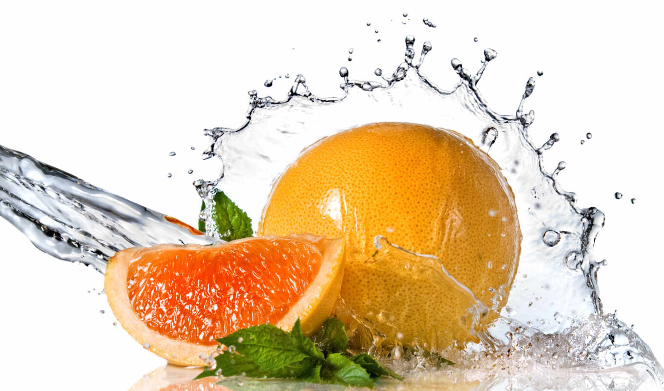 фото, white, water, брызги, плод, оранжевый, грейпфрут, license, долька, stokovyi, myat