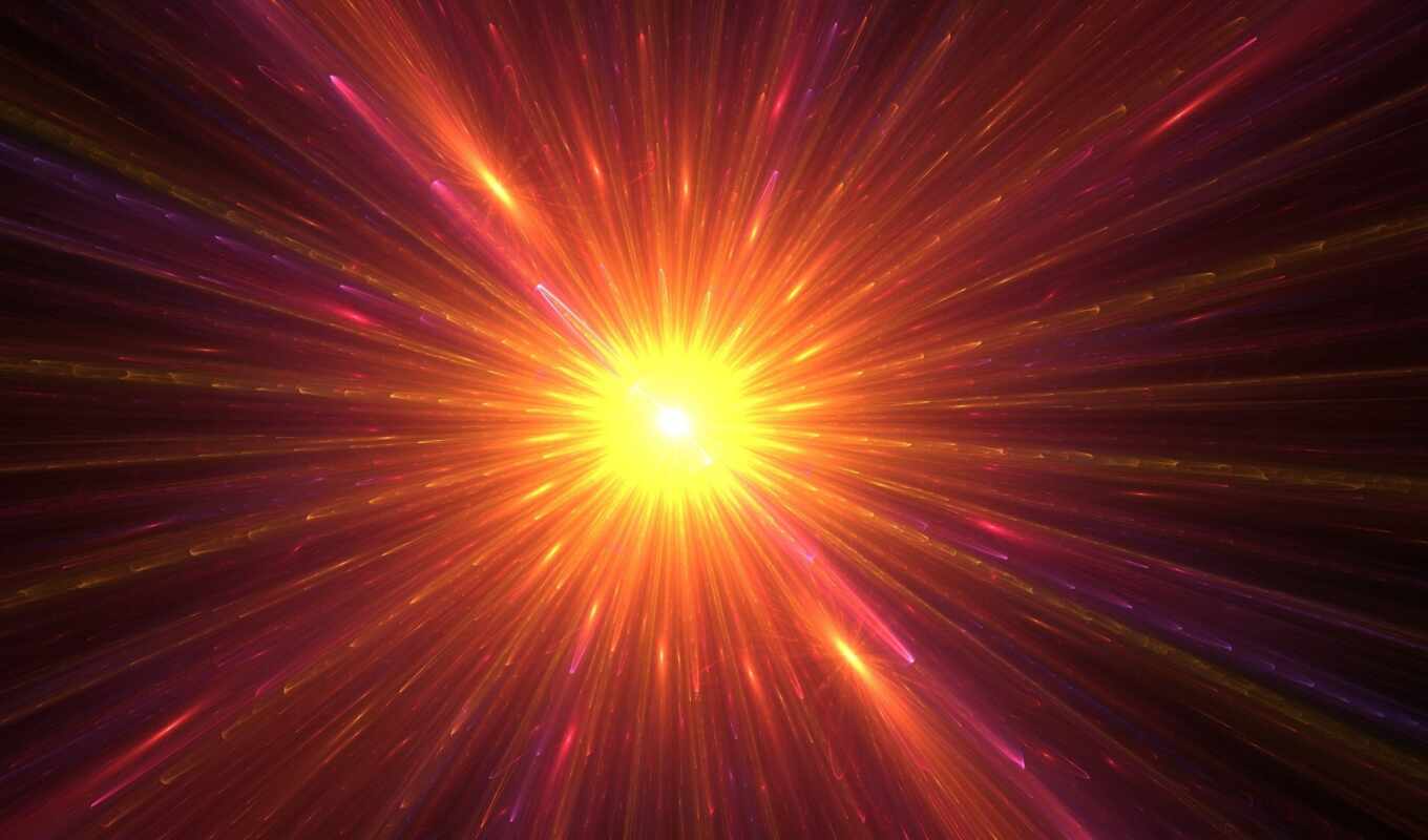 abstract, sun, light, space, strike, ray, flare