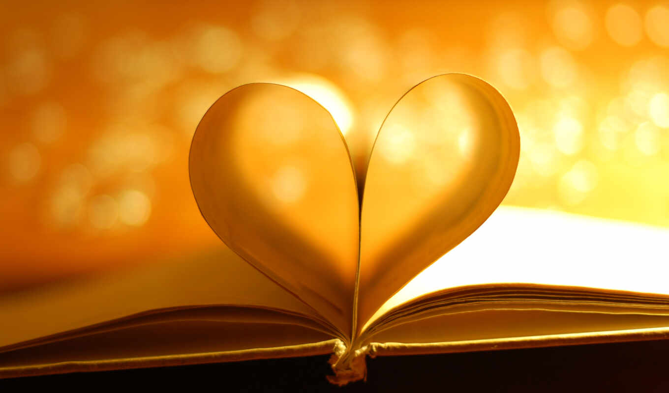 love, лист, книга, страница, свет, сердце, солнечный, макросъемка, ил, romana
