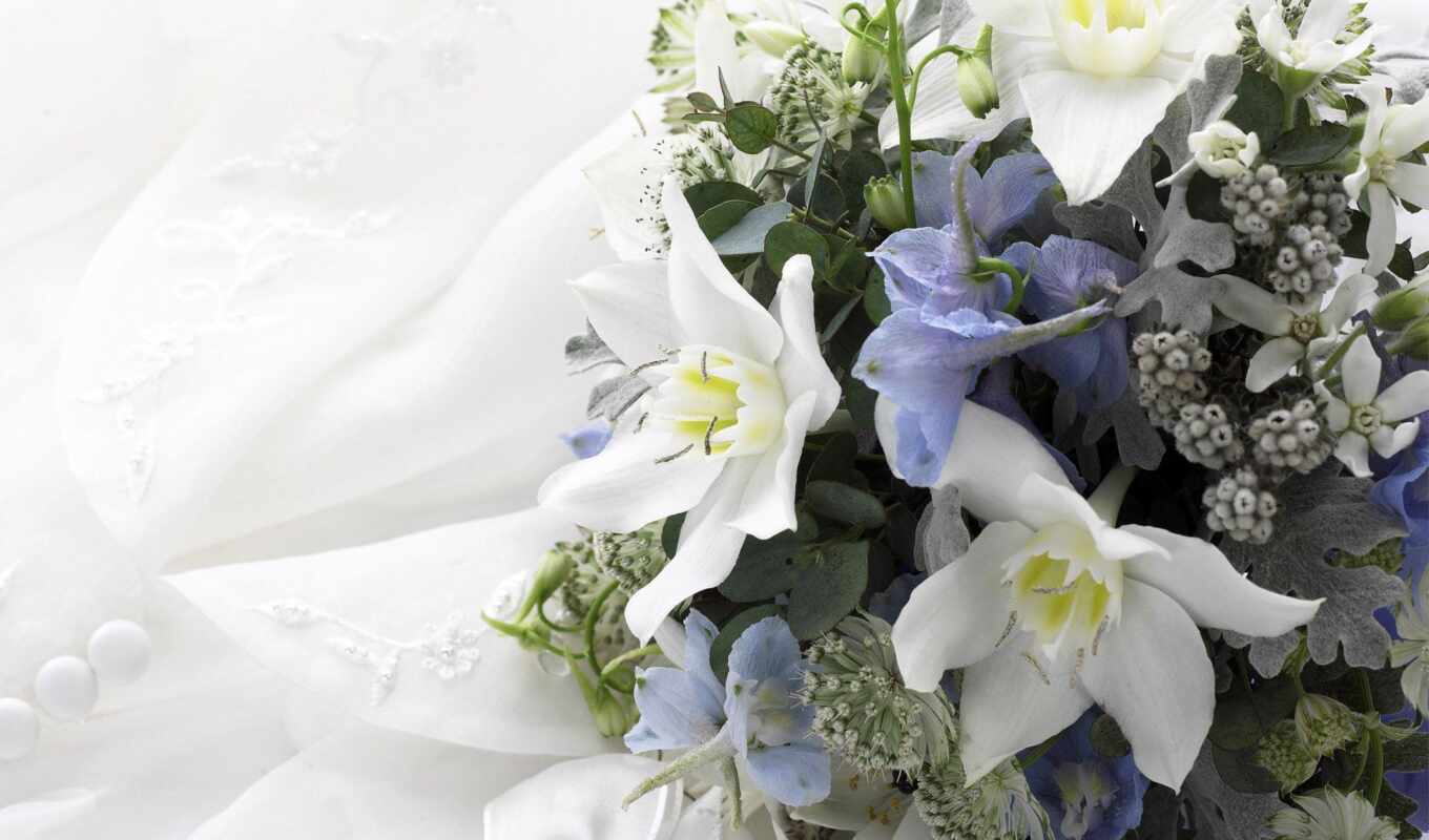 цветы, birth, день, букет, свадебный, task, postcard, wed