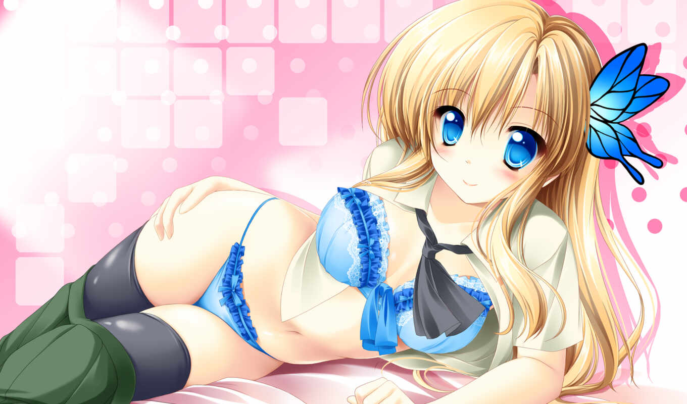 picture, anime, girls, underwear, girls, lower, has, horizontal, cleavage, lingerie, dilution