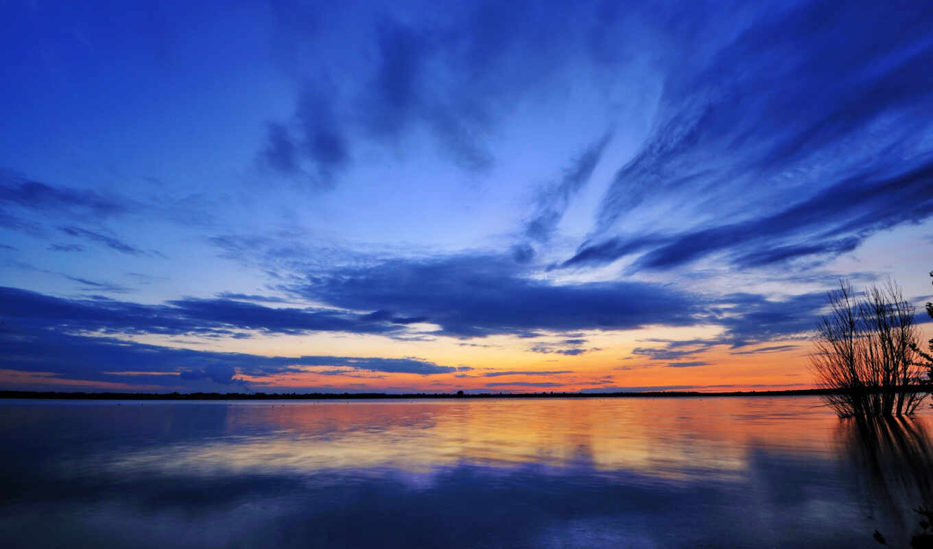 lake, blue, sunset, sunset, mirror, www, I, sunsets, dawn, published, betuyab