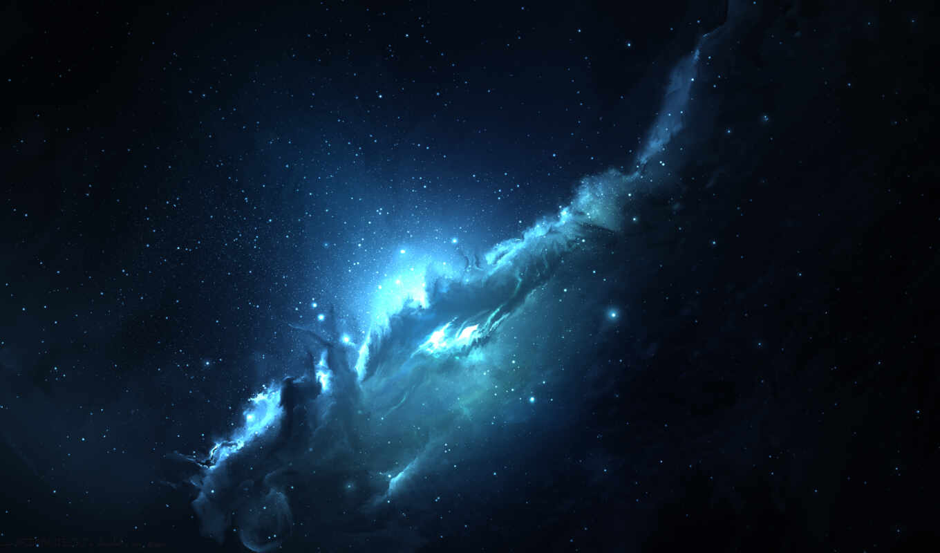 космос, star, nebula