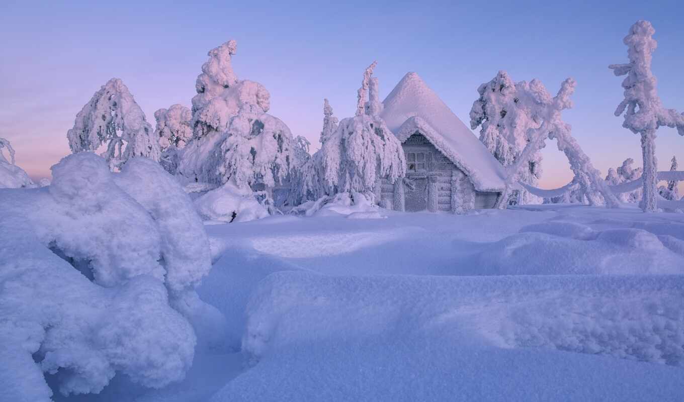 вектор, снег, winter, landscape, popularity, deep, финляндия