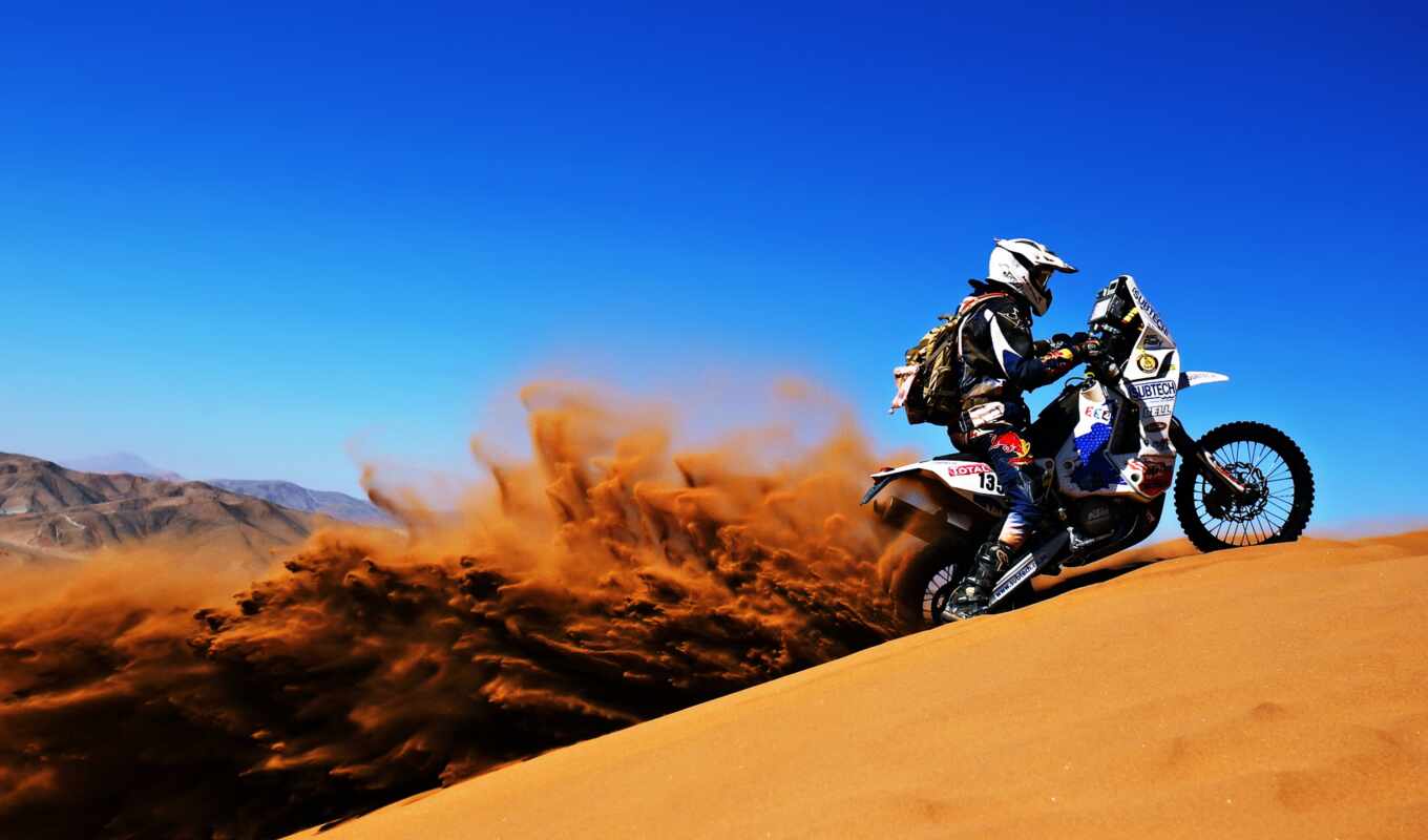мотоцикл, песок, спорт, rally, пустыня, dakar, камаз