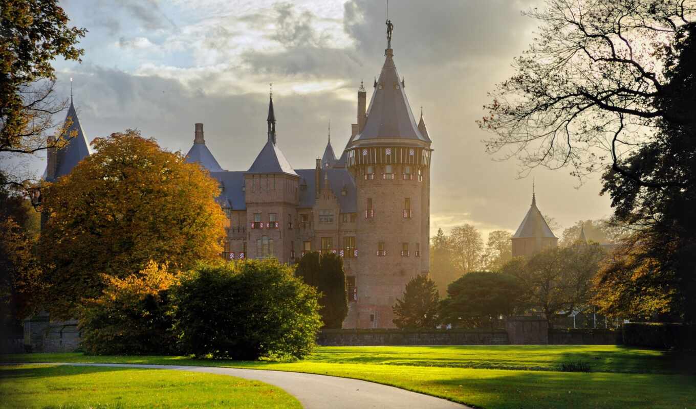 природа, amsterdam, castle, красивый