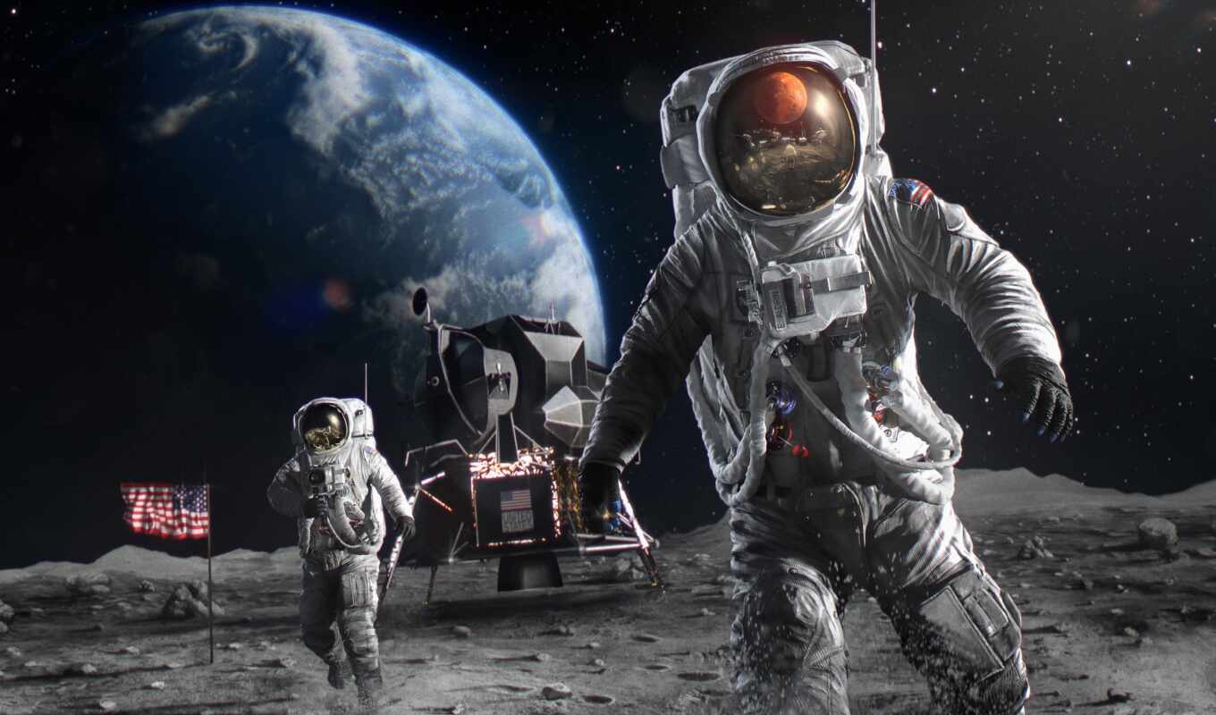 картинка, луна, космос, найти, американский, космонавт, nasa, астронавт, harrier