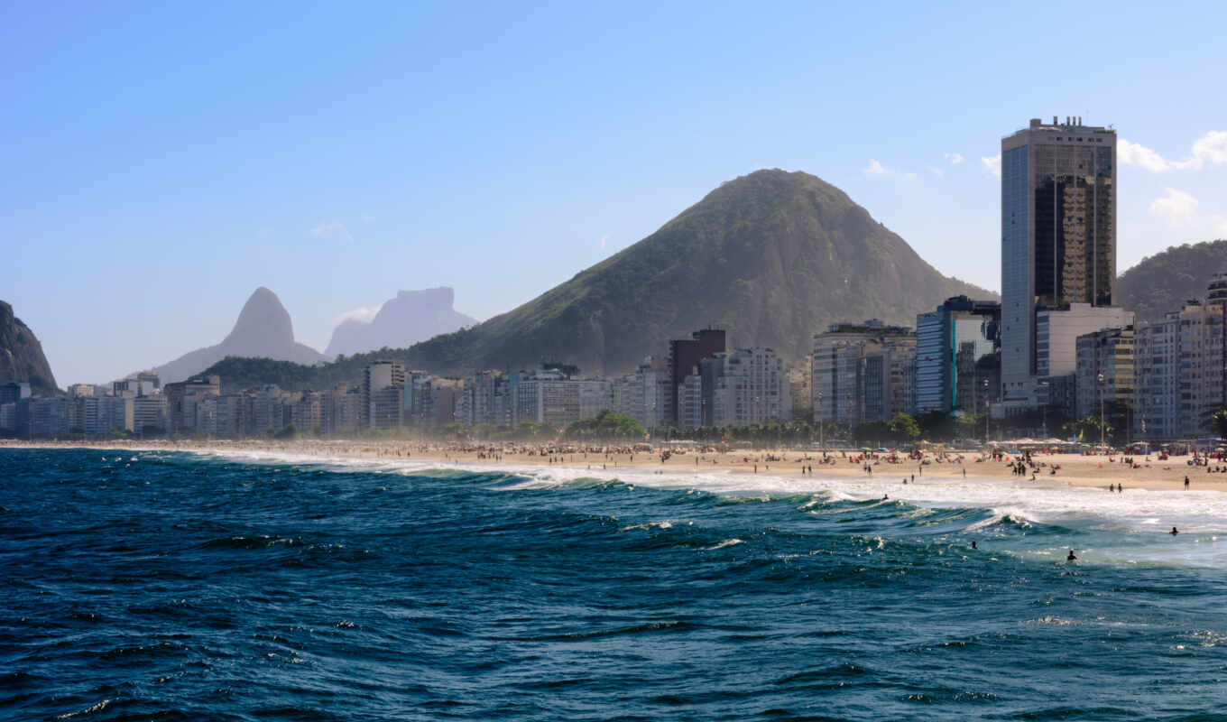 пляж, cities, brazil, rio, janeiro, copacabana