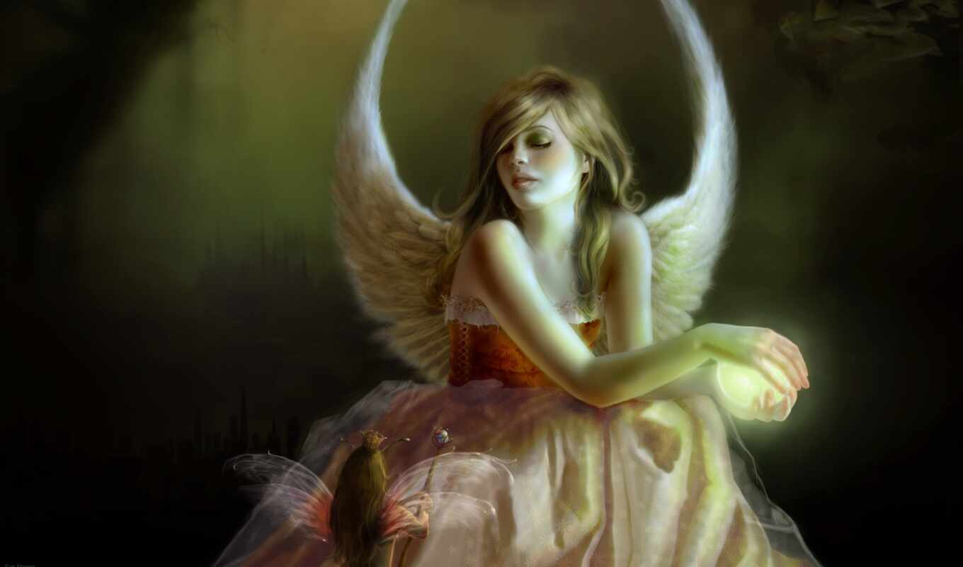 девушка, angel, fantasy, ангелы, плакат, фантазий, sue, marino, крылья