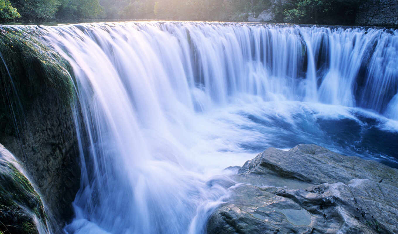 nature, water, waterfall, because