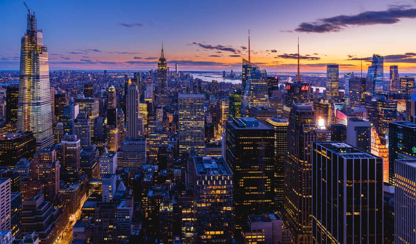 фото, new, город, ночь, cityscape, skyline, usa, build, york, state, небоскрёб