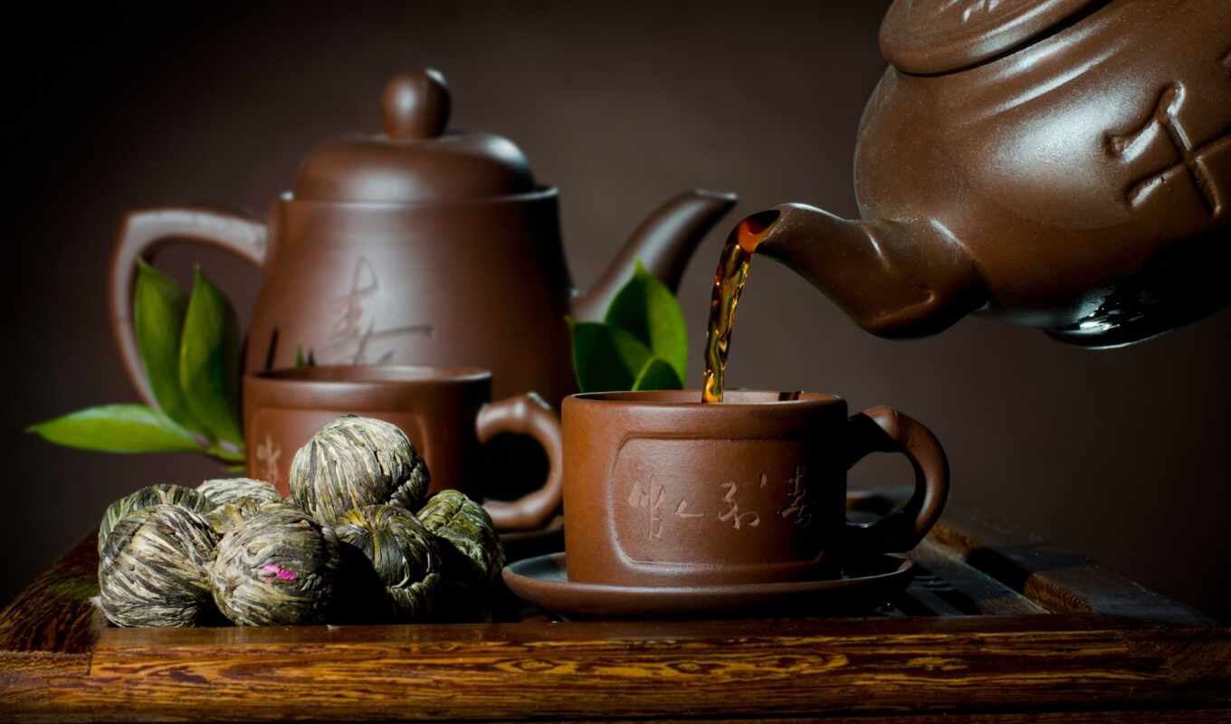 cup, tea, teapot