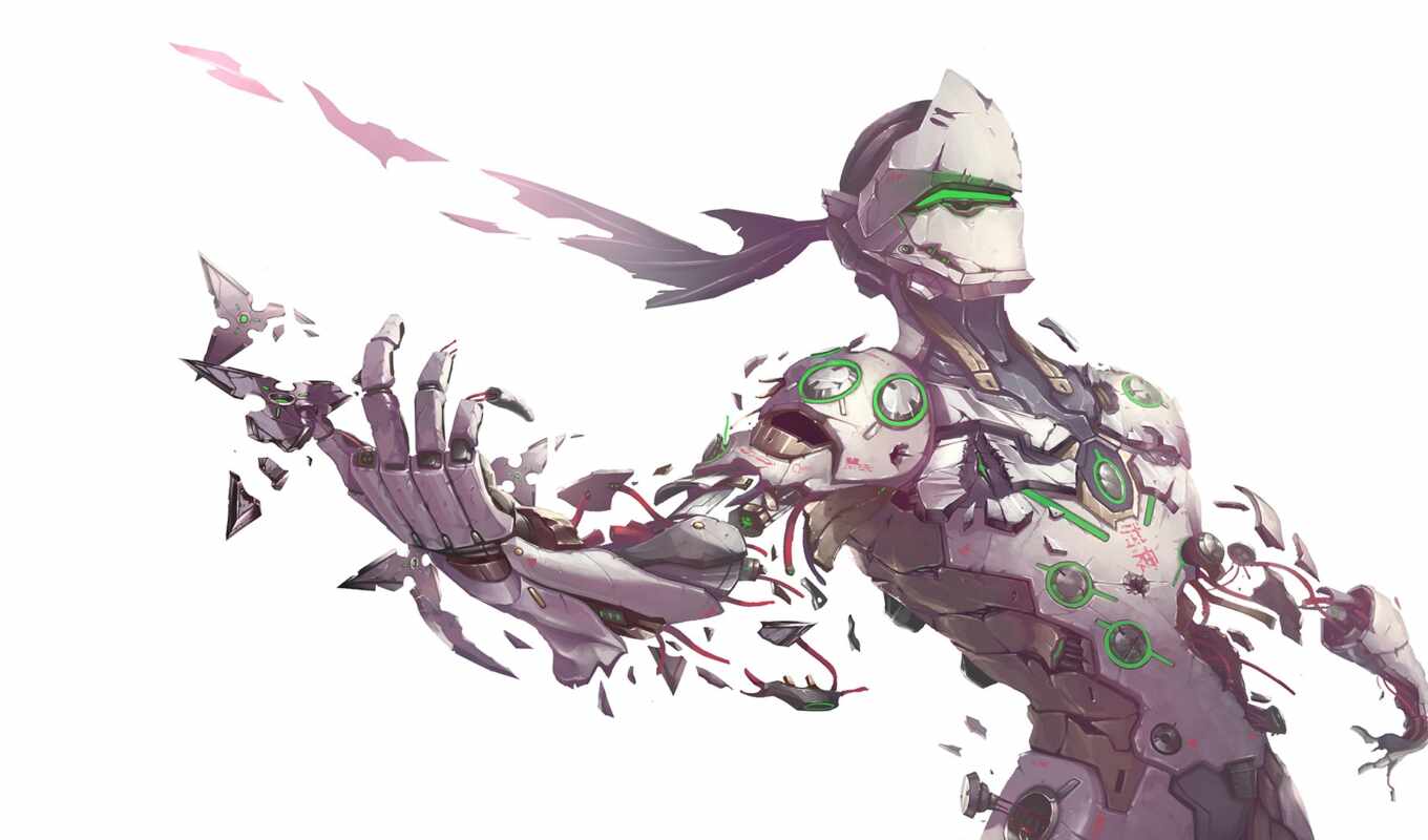 game, background, simple, anime, hair, personality, legend, cyborg, shimada, apex, overwatch