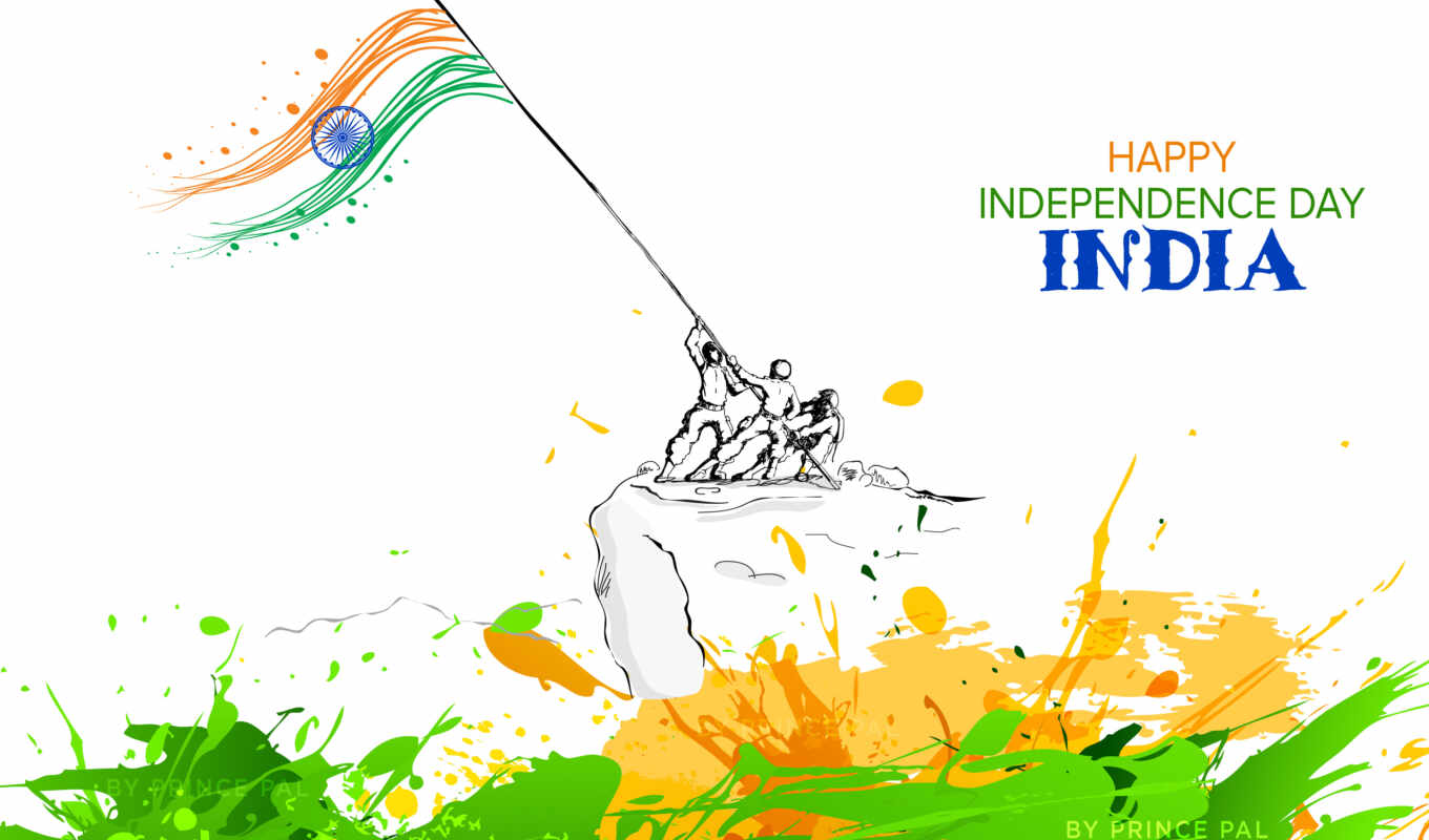 август, день, india, happy, independence