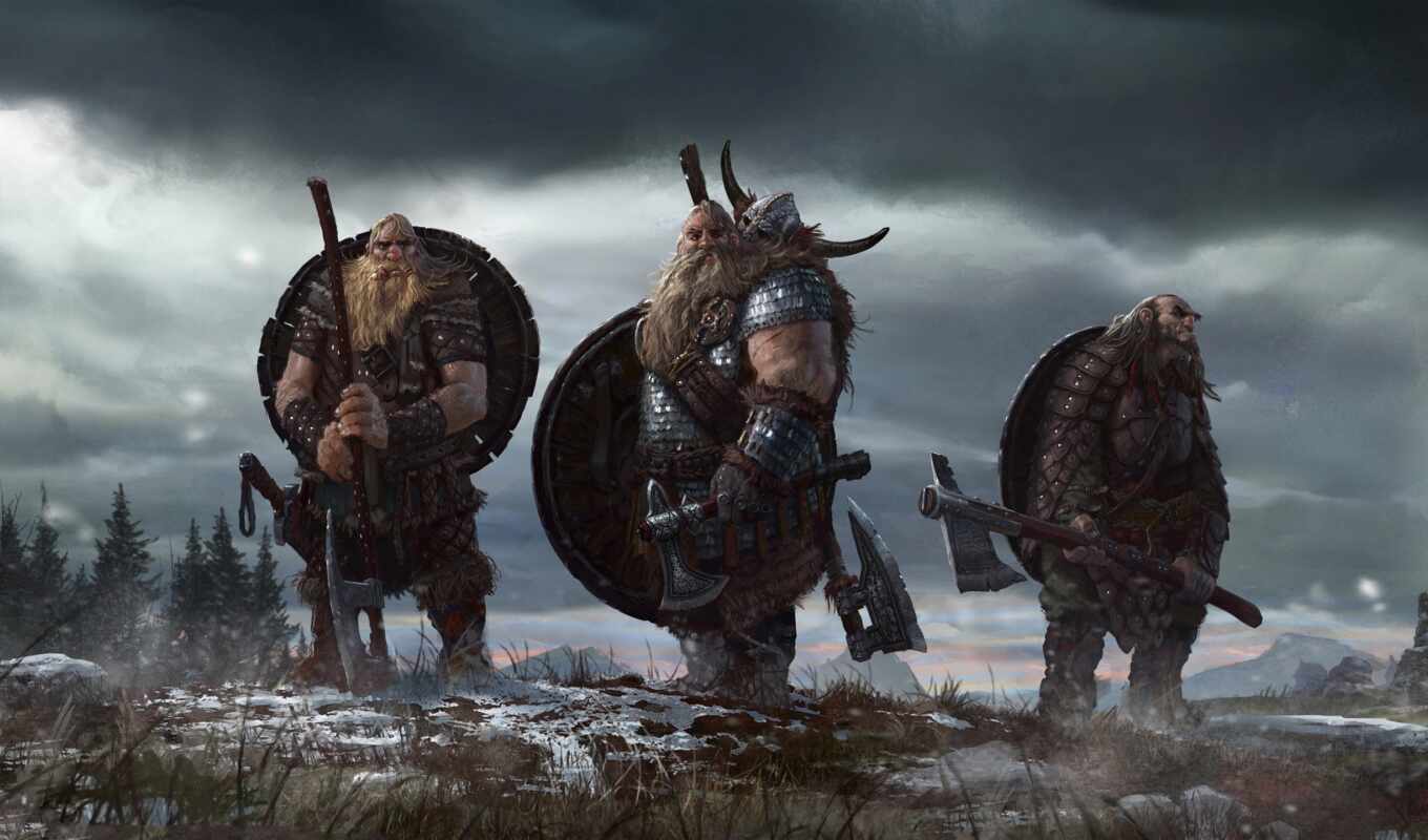 воин, история, war, красивый, щит, viking, бросок, копье, варяг, скандинавский