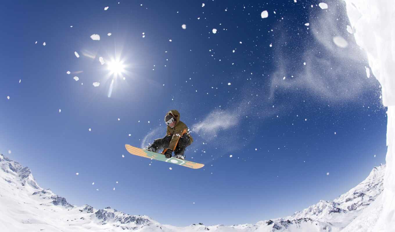 view, sport, snowboard