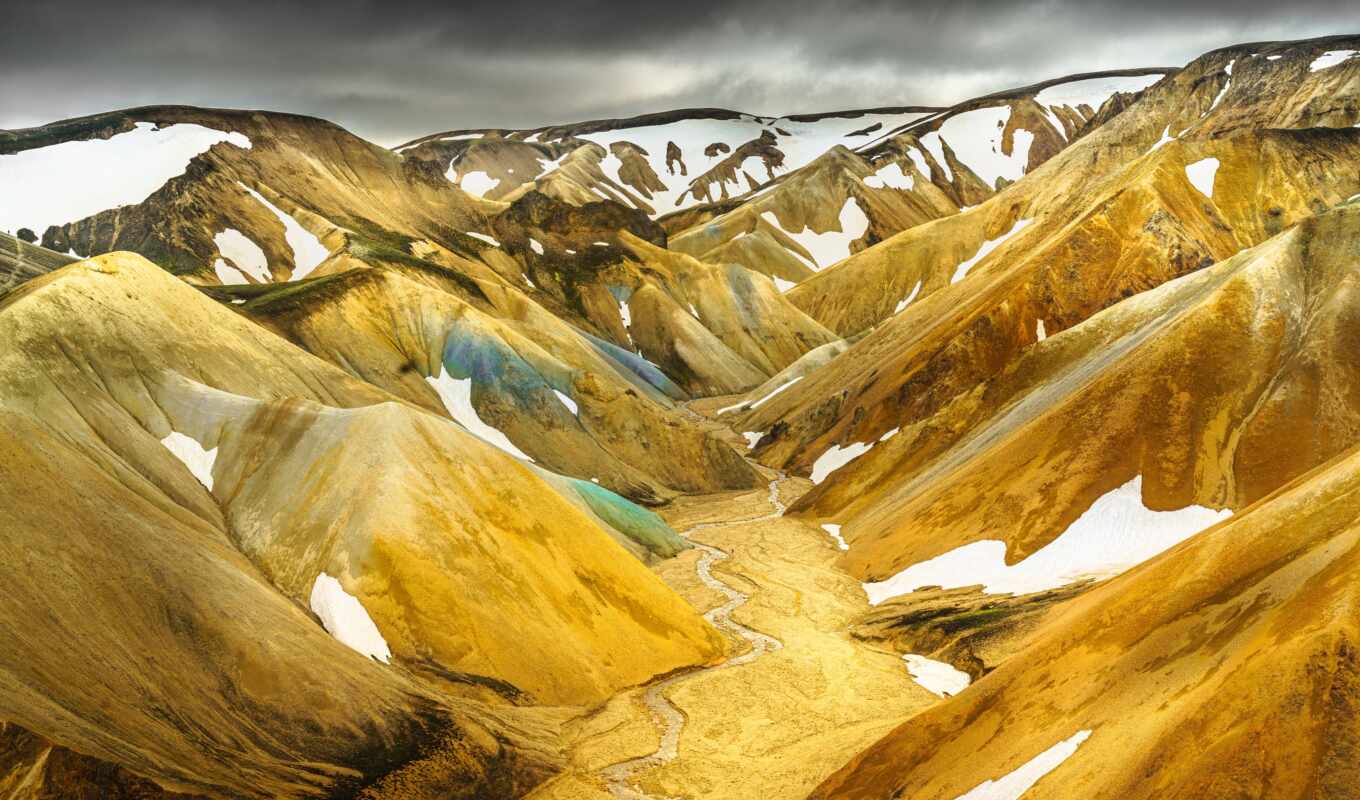 iceland, valley, high