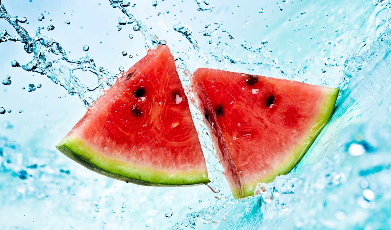 picture, watermelon, ordinary, fruits, berries
