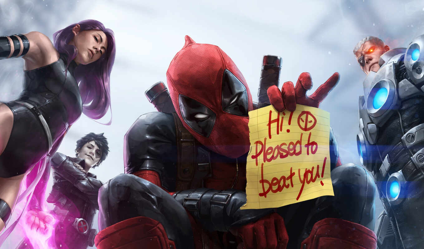 good, movie, marvel, comics, title, personality, cable, drawing, deadpool, psylocke