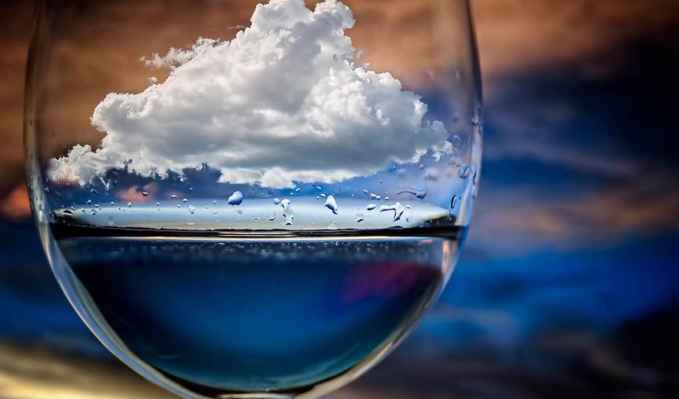 glass, picture, macro, cloud, hairstyle, chechi