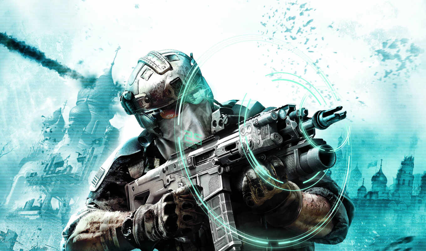ghost, weapon, glasses, soldier, camouflage, sighting, gloves, team, hologram