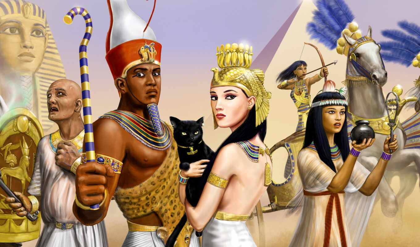 пирамида, старинный, фараон, египетский