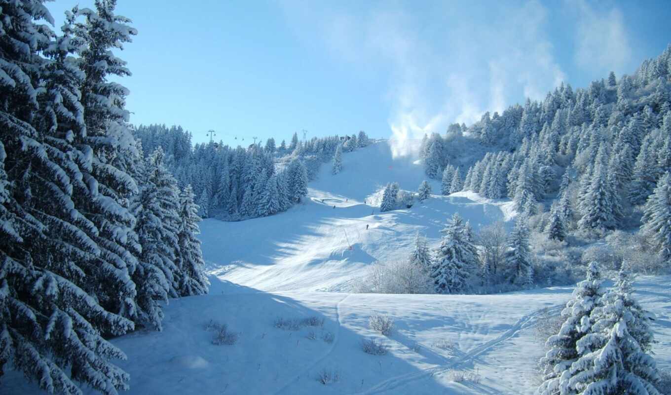 winter, mountain