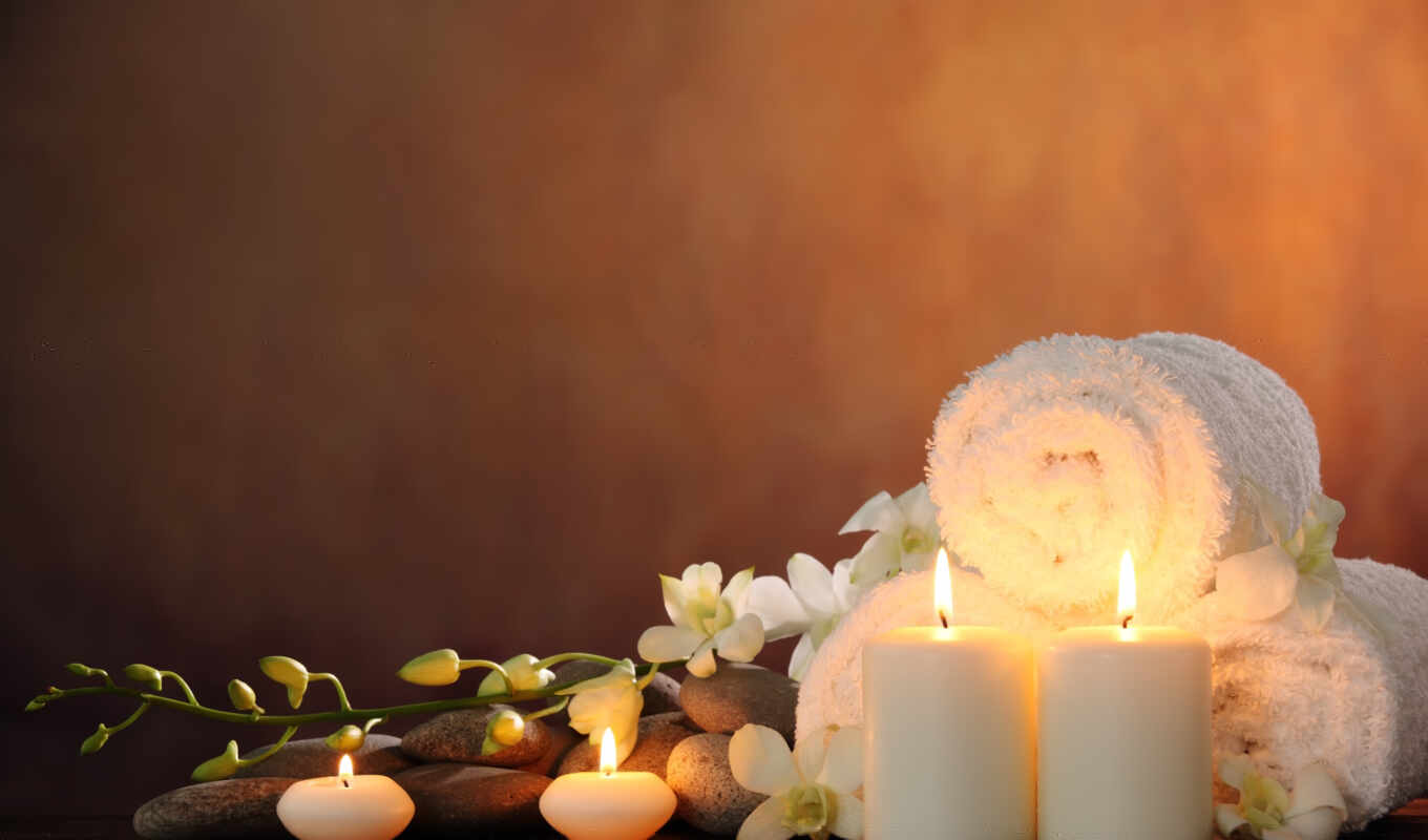 flowers, spa, candle, spyi