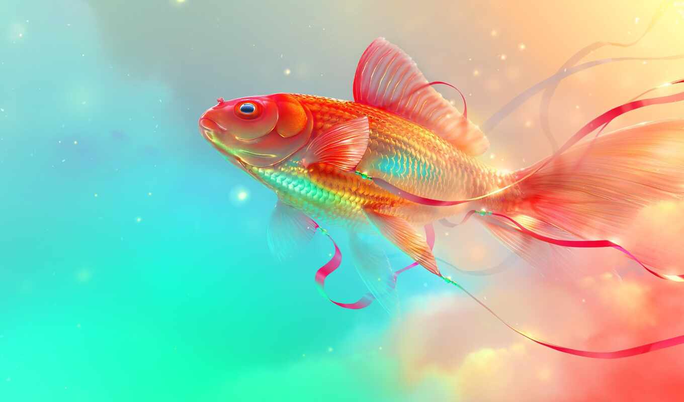 золотистый, fish