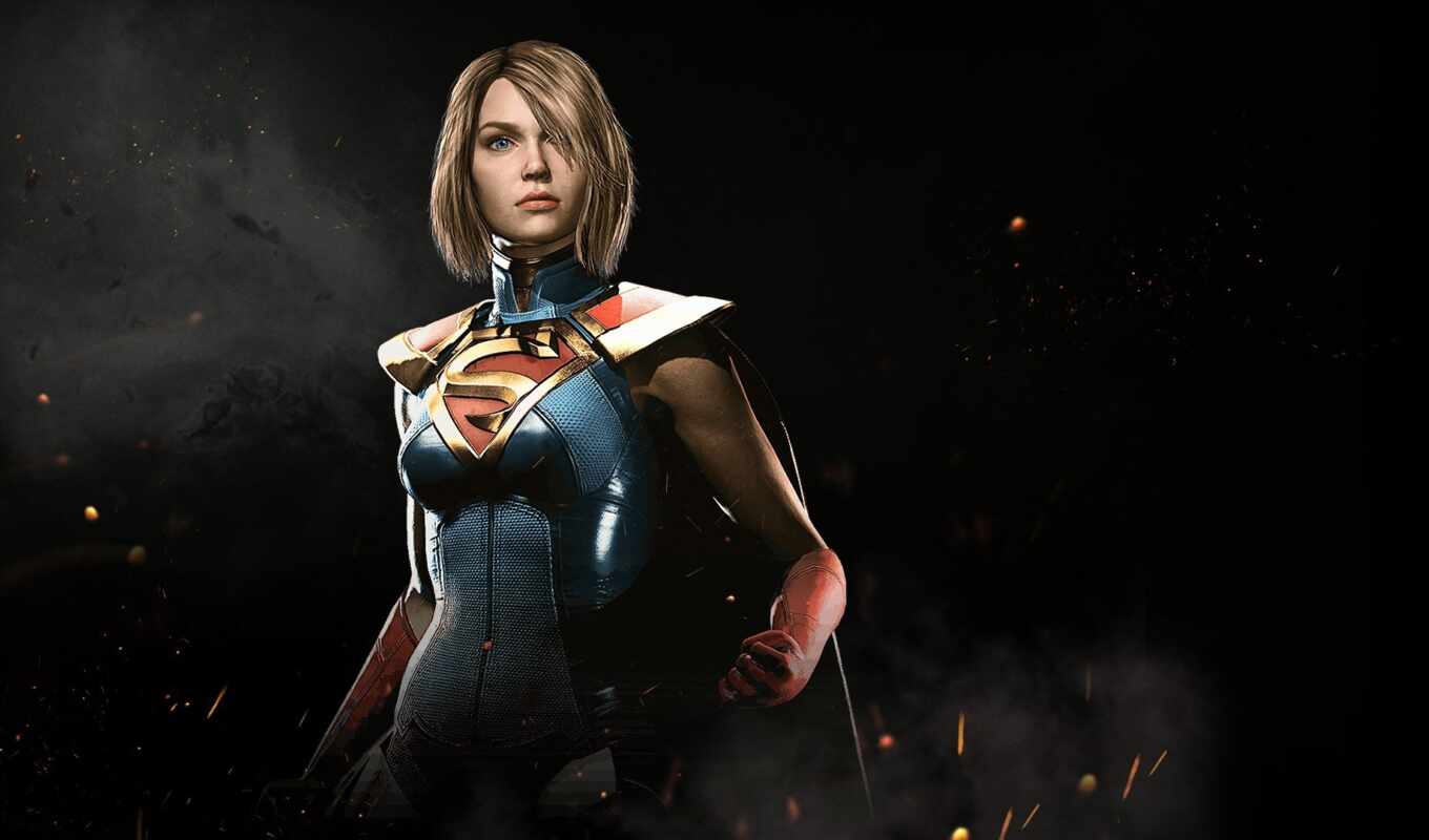 black, game, injustice, faiting, supergirl, canary