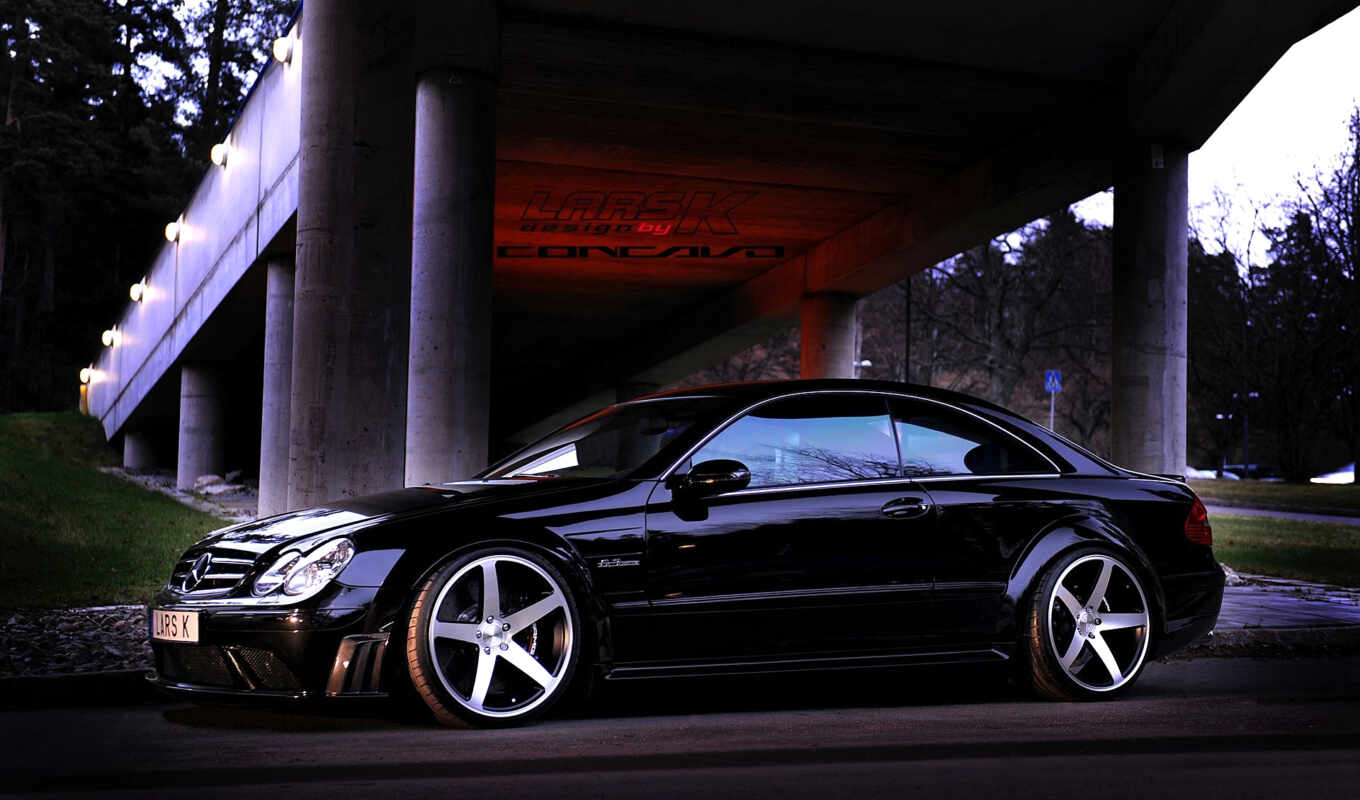 black, mercedes, Benz, series, pancakes, amg, cw, hungry, concavo, clk