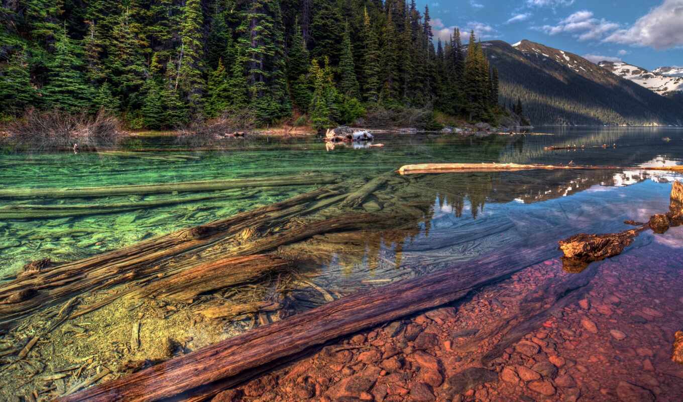 озеро, смешные, пятнистое, истории, невероятно, чистое, находится, канаде, анекдоты, кристально